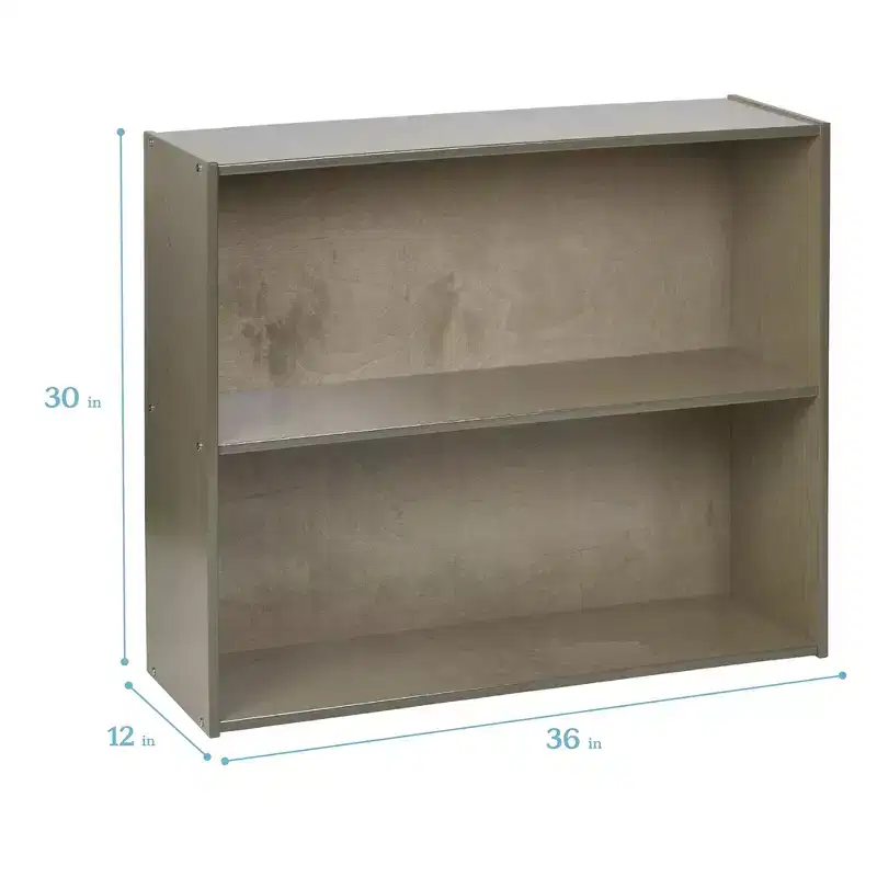 ECR4Kids Streamline 2-Shelf Single-Sided Storage Cabinet, 30in, Classroom Furniture