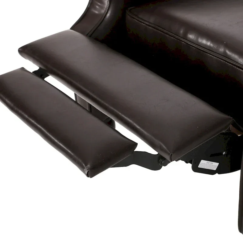 Walter Brown Bonded Leather Recliner Club Chair by Christopher Knight Home