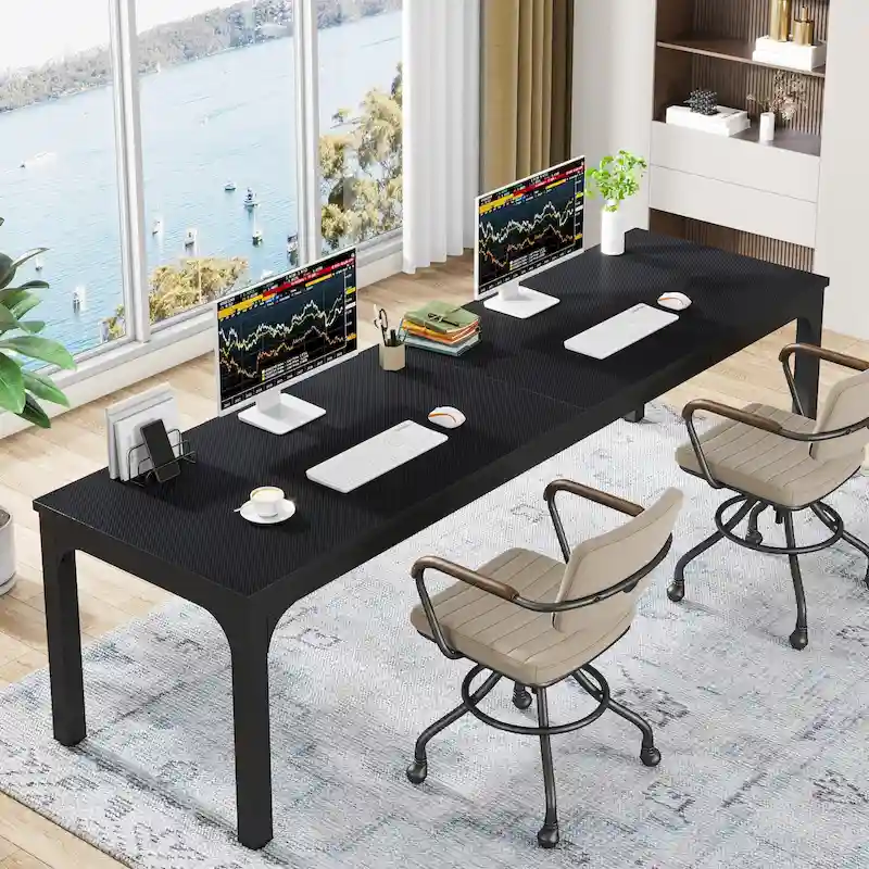 78.7 Inches Extra Long Computer Desk 2 Person Desk