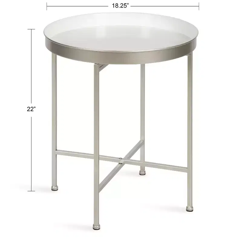 Kate and Laurel Celia Round Metal Side Table