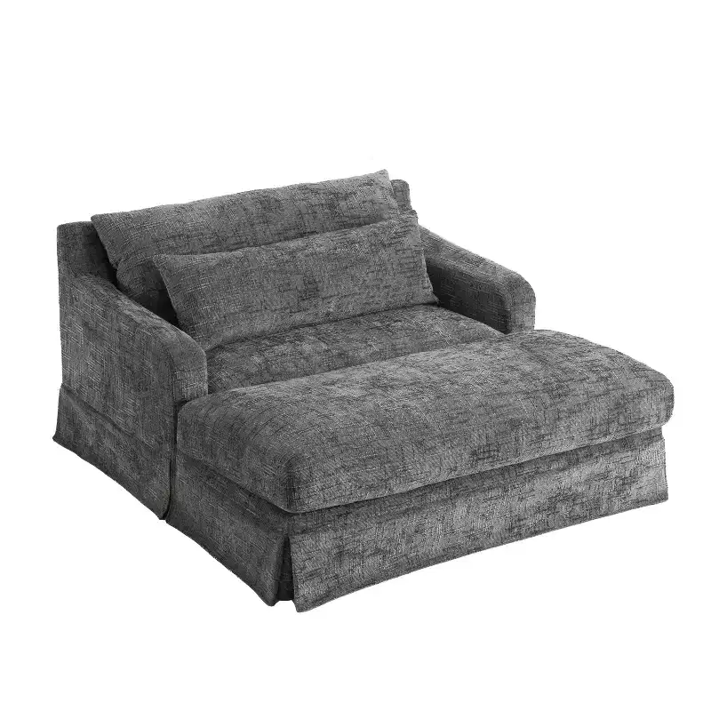Polibi Extra-Deep Chenille Sofa Bed Chair