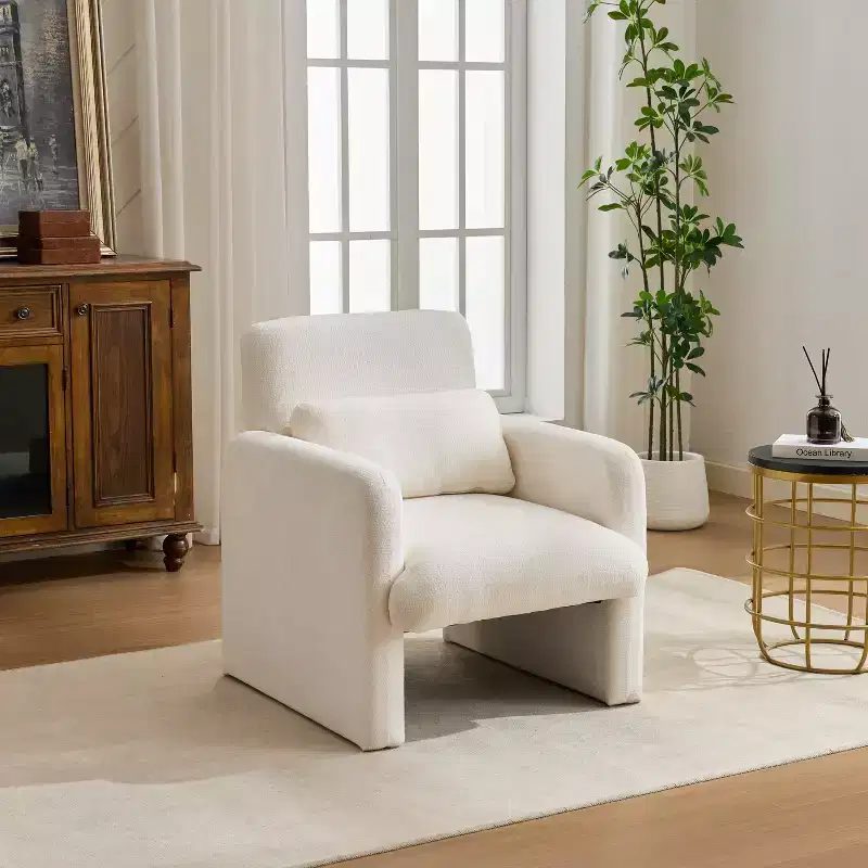 GDFStudio Nova Chenille Upholstered Accent Chair