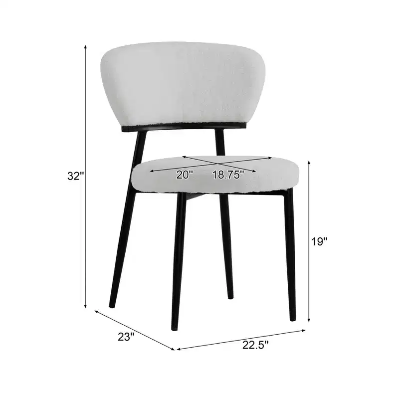 Christopher Knight Home Atrass Upholstered Dining Chair with Metal Legs (Set of 4)