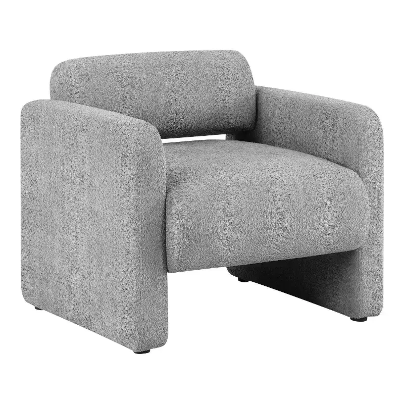 HOMES: Inside + Out Sanddrift Modern Boucle Upholstered Accent Chair