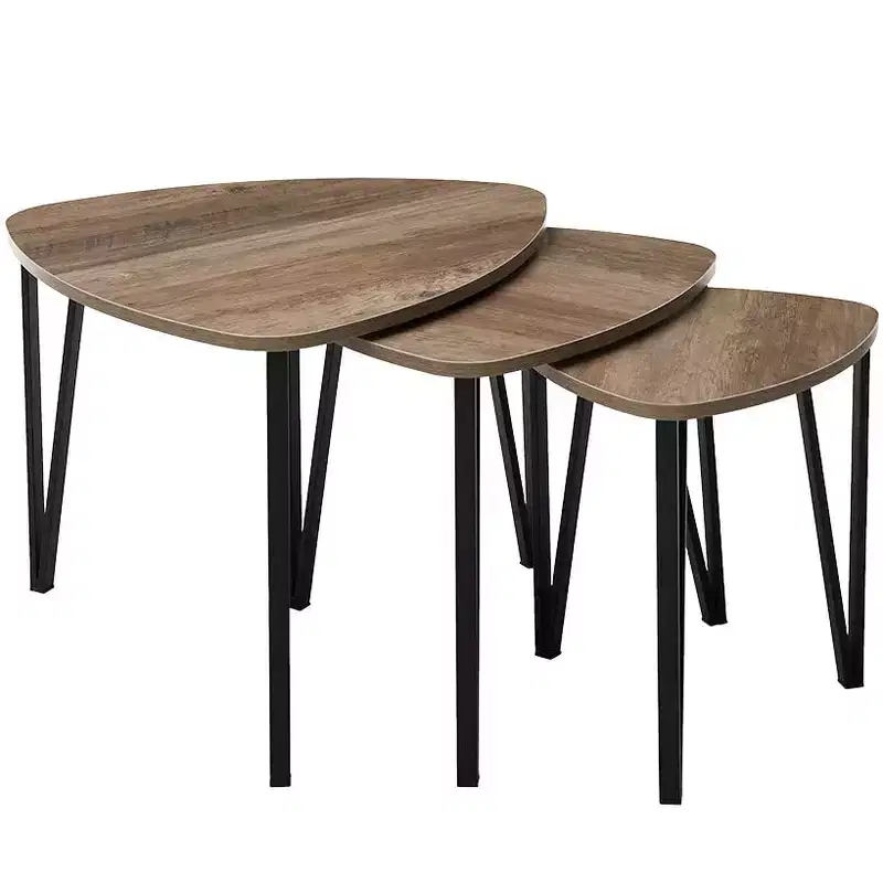 The Lakeside Collection Set of 3 Nesting Coffee End Tables -