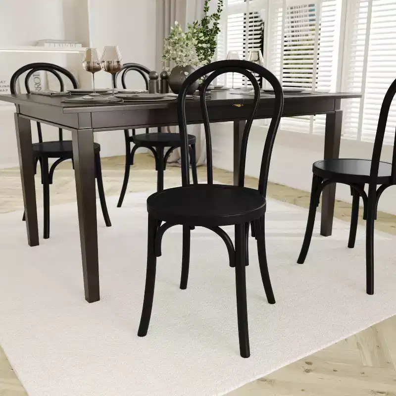 Solid Wood Thonet Style Stack Dining Chair
