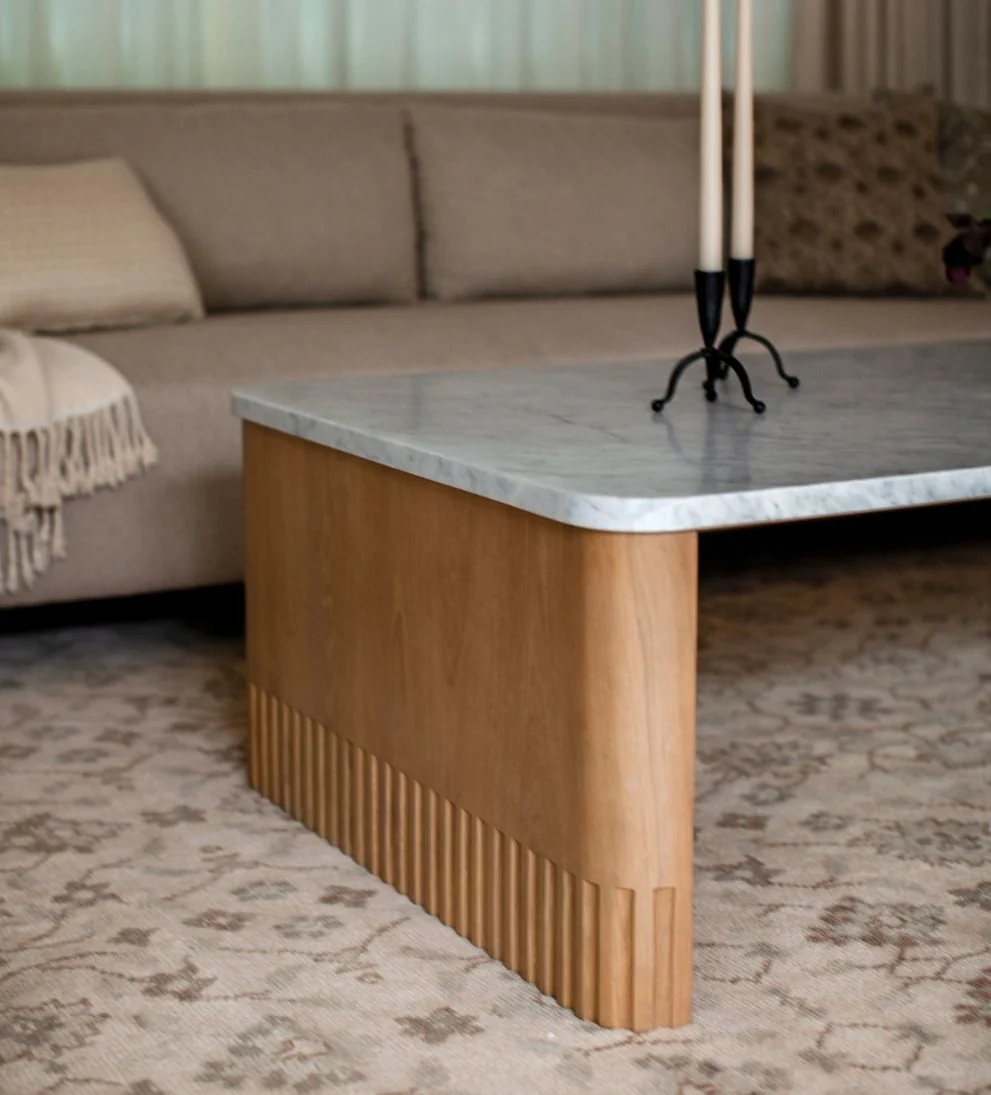 Coffee Table - Dimensions: 64 L x 35 W x 17 HThe Coffee Table brings the soul of Lindye?¡¥s own kitchen island into the living room