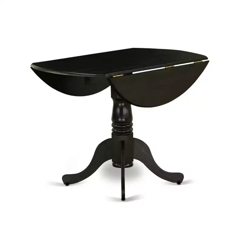 Black / Natural / Walnut Drop-Leaf Dining Table – Seats up to 4