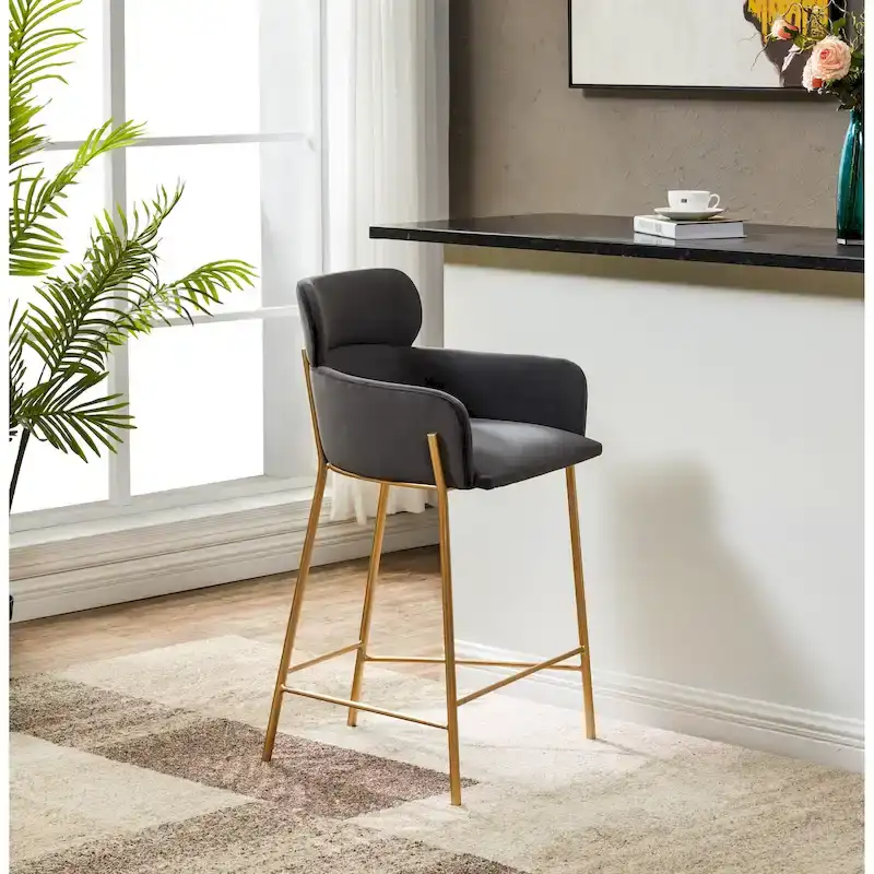 SAFAVIEH Couture Sejada 26-inch Counter Stool - 23 In. W x 21 In. D x 38 In. H - 23Wx21Dx38H
