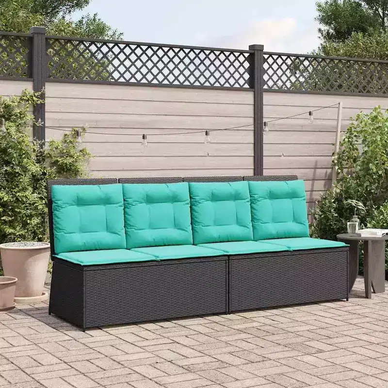 vidaXL Garden Bench Poly Rattan