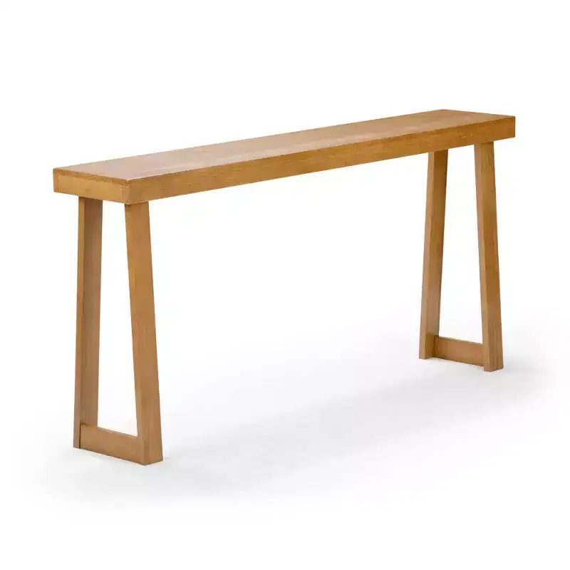 Plank+Beam Solid Wood 66 Console Table, Classic Entryway Table, Narrow Foyer Table