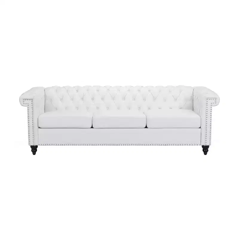 Christopher Knight Home Parkhurst 3 Seater Sofa with Nailhead Trim