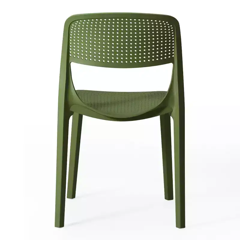 WestinTrends Playa Modern Stackable Plastic Resin Patio Dining Side Chair (Set of 2)