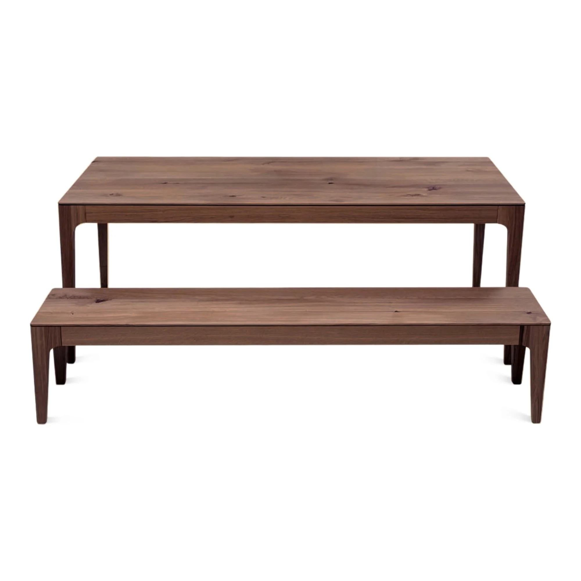 Oak Dining Table in Chocolate - Chocolate Oak Dining Table boasts a sleek - contemporary design - characterized by its smooth