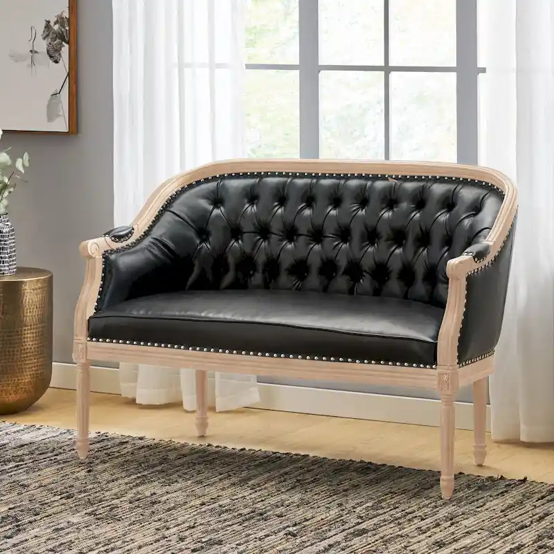 Faye Tufted Upholstered Loveseat by