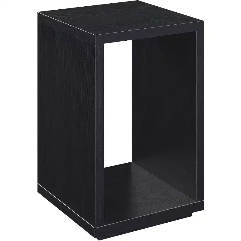 26 in.H Black Color Rectangle Wood Table Top End Table 1 -piece