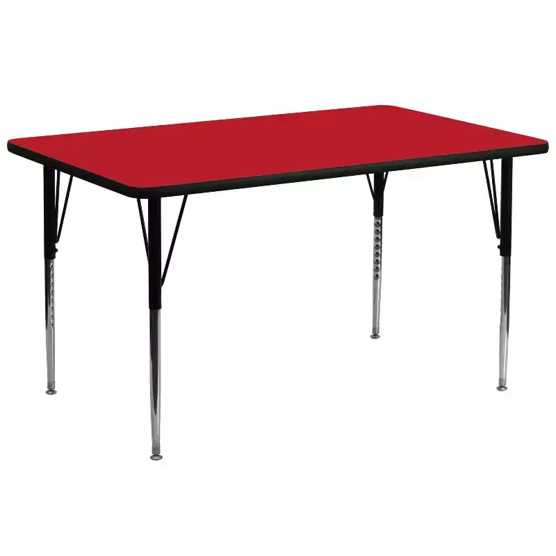 Flash Furniture 30''W x 72''L Rectangular HP Laminate Activity Table - Standard Height Adjustable Legs