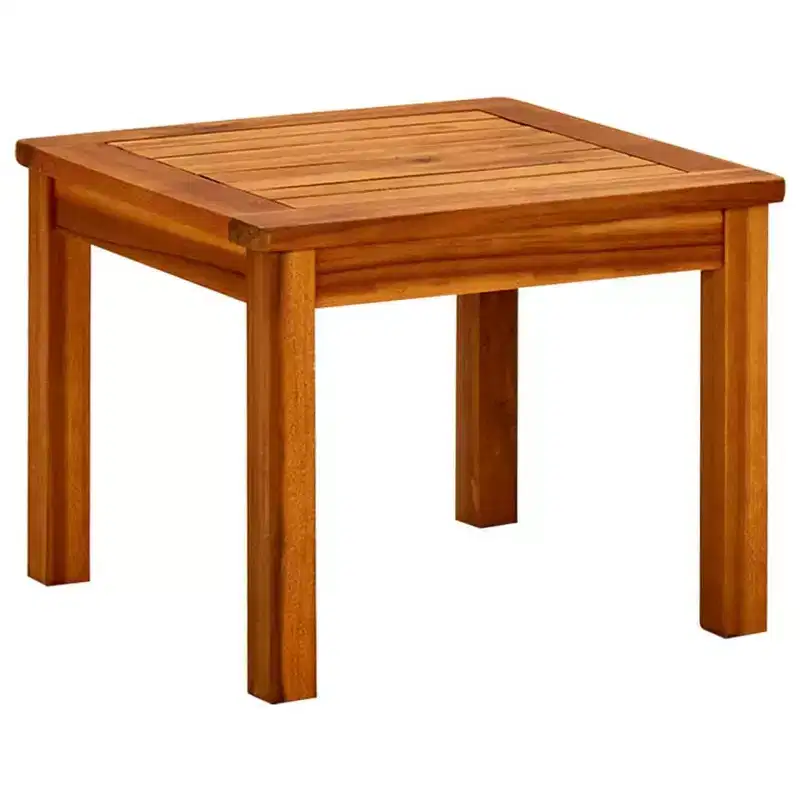 vidaXL Coffee Table Natural Wood Solid Acacia Wood - 17.7 x 17.7 x 14.2