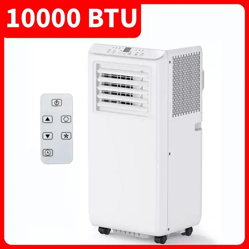 GustoWave 3-in-1 Portable 10000 BTU Air Conditioner for Room up to 450 Sq. Ft. Home and Office Use