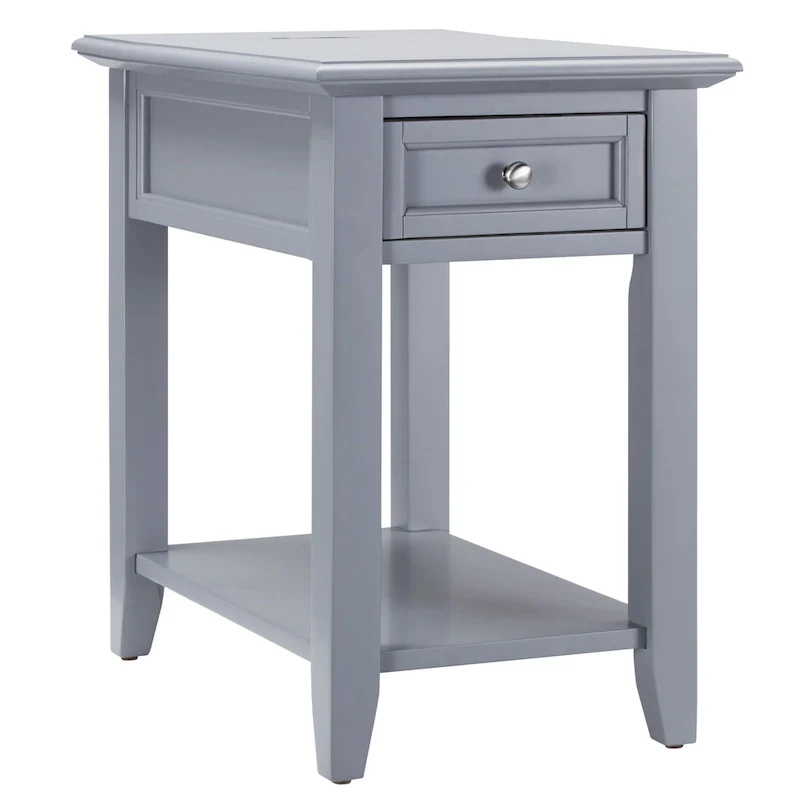 Zayden 1-drawer Side Table with Charging Station by iNSPIRE Q Bold