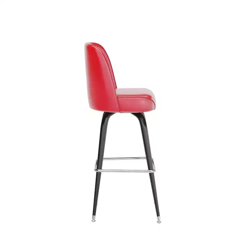 Emma and Oliver Metal Barstool with Swivel Bucket Seat