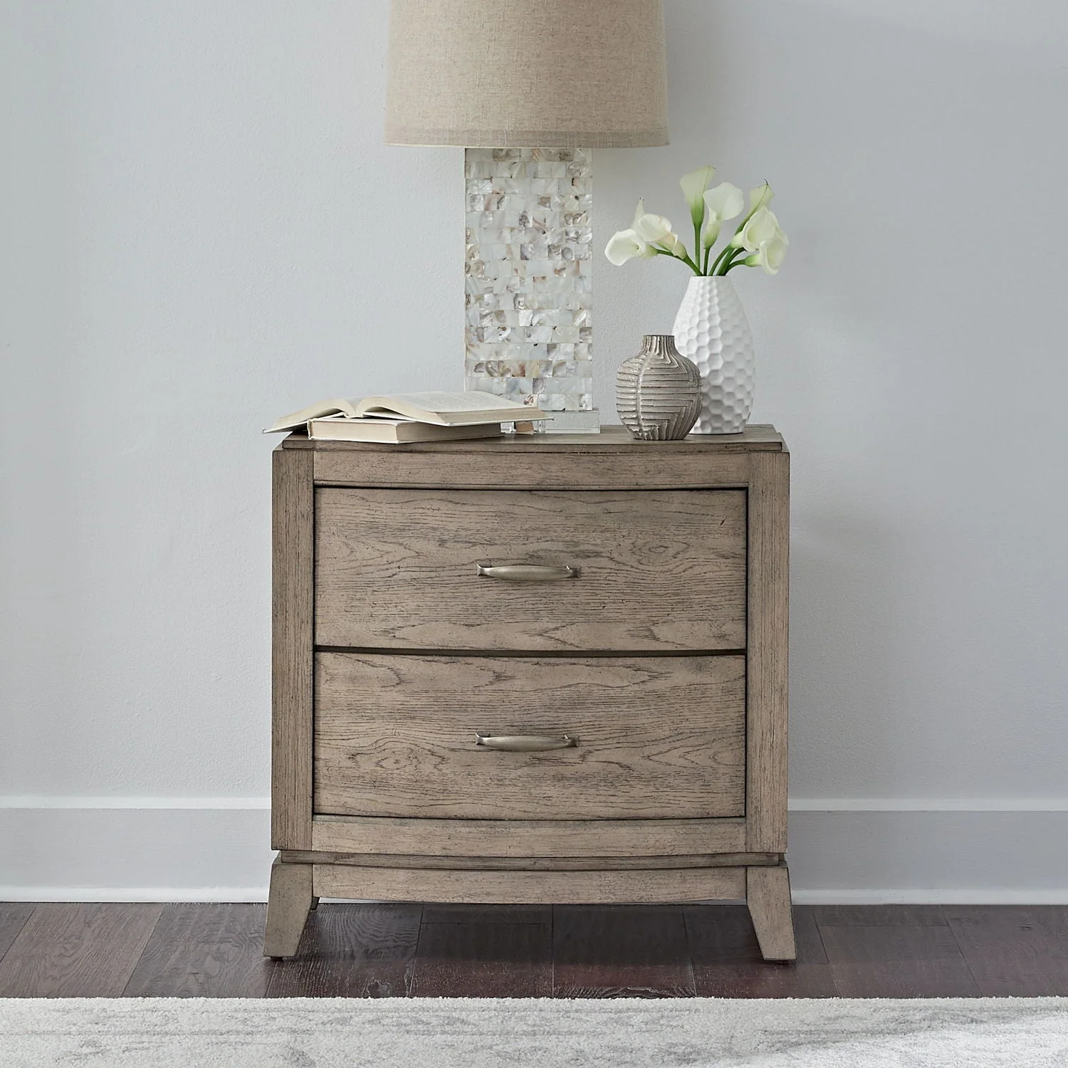 Nightstand With Charging Station — Contemporary Living is highlighted by design that conveys energy and imagination while silhouettes