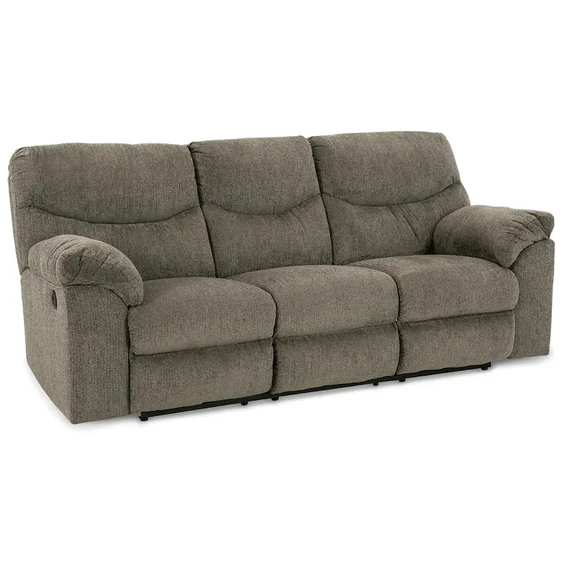 Dual-Sided Reclining Sofa with Pull-Tab Motion & Corner-Blocked Frame