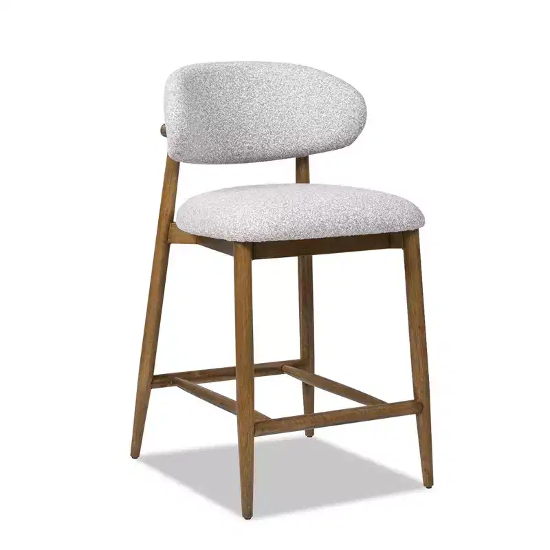 Jennifer Taylor Home Locke 26.5 Modern Upholstered Counter Stool with Wood Frame