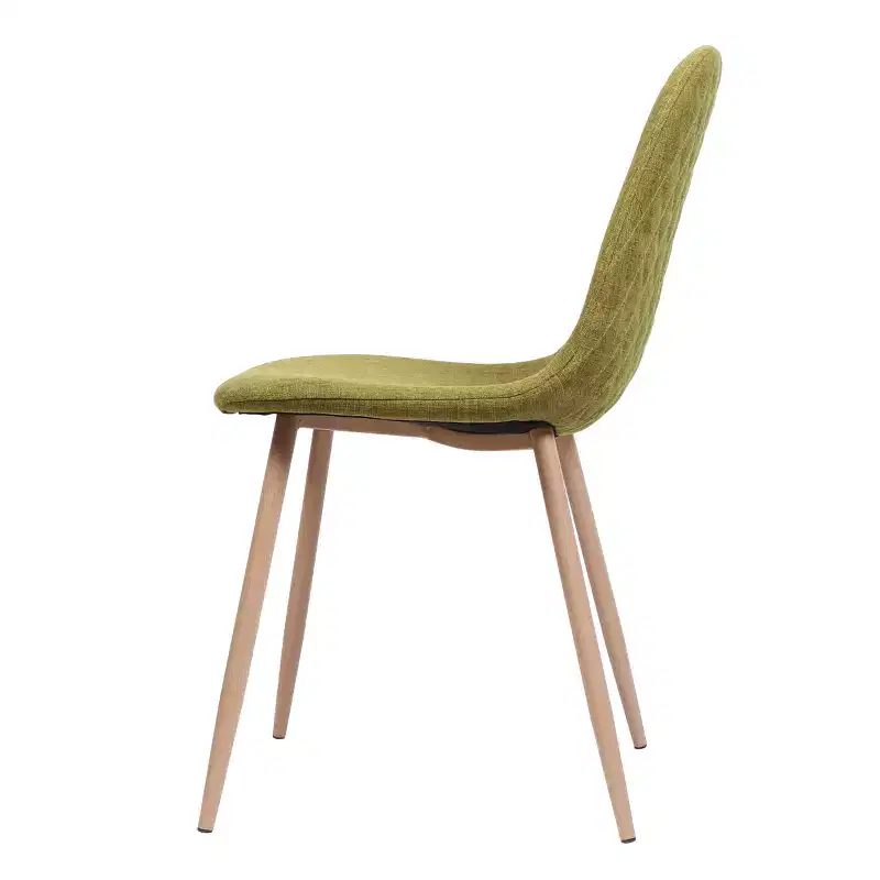 GDFStudio Amnesty Mid Century Upholstered Iron Frame Dining Chairs (Set of 2)