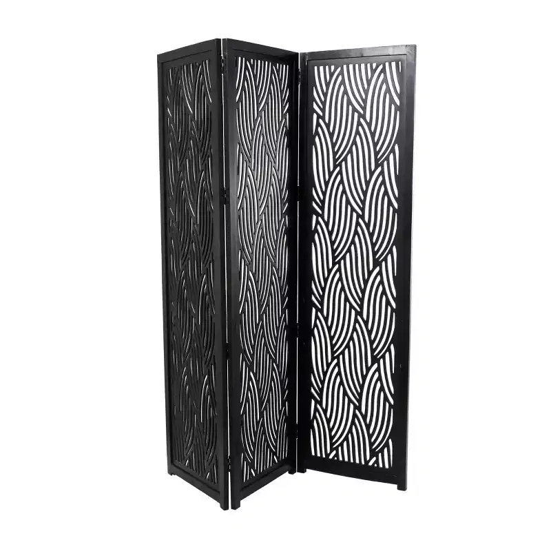 Olivia & May Wooden 3 Panel Room Divider Screen