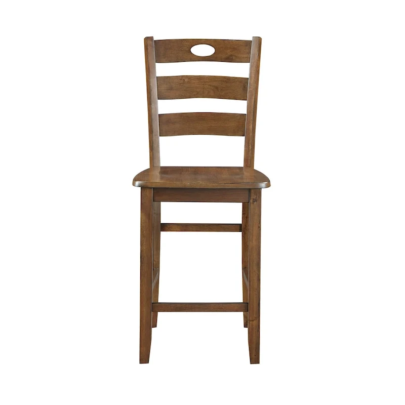 5 Piece Counter Height Dining Table and Chair Set, Wooden Kitchen Furniture Set with Square Table and 4 Chairs