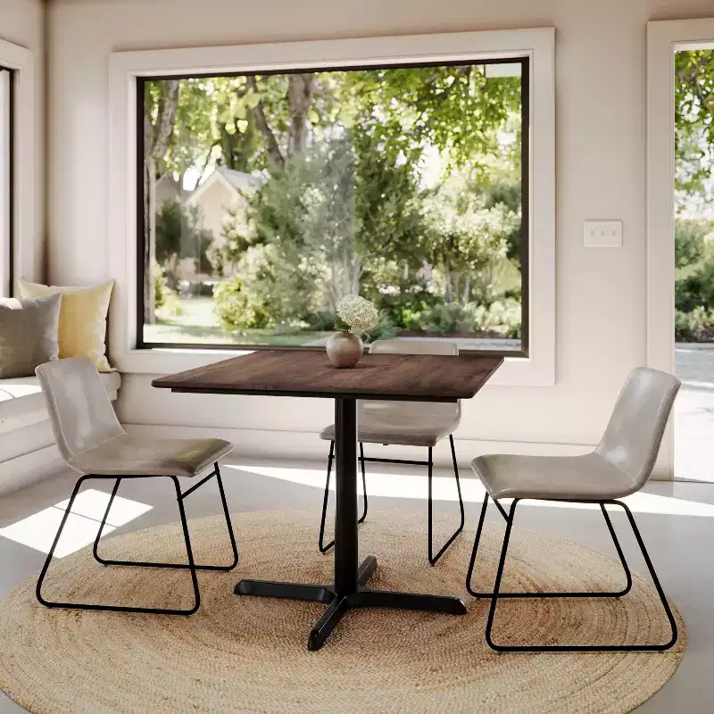 Flash Furniture Acadia Tabletop with TopGuard HPL Technology and Table Height X-Base