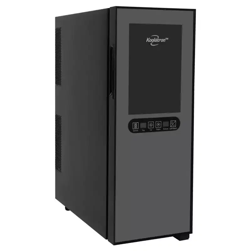 Koolatron Wine Cooler Refrigerator 12 Bottle Countertop Compact Wine Cellar, Small Freestanding: Slim Beverage Fridge