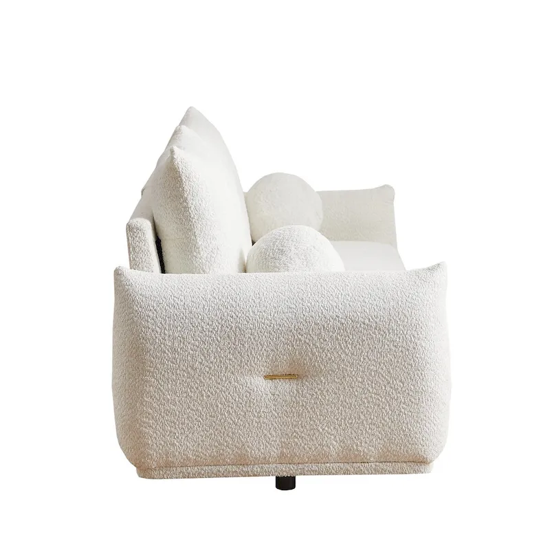 Lamb's wool 2-seater sofa