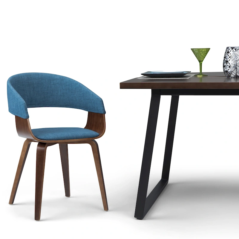 WYNDENHALL Calinda Mid Century Modern Bentwood Single Dining Chair - 20.5w x 21.7d x 30.9h