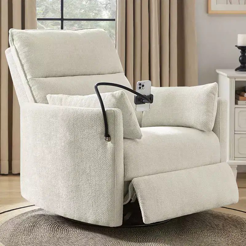 Julius 38 Power Rocking Swivel Nursery Recliner with USB | HULALA HOME