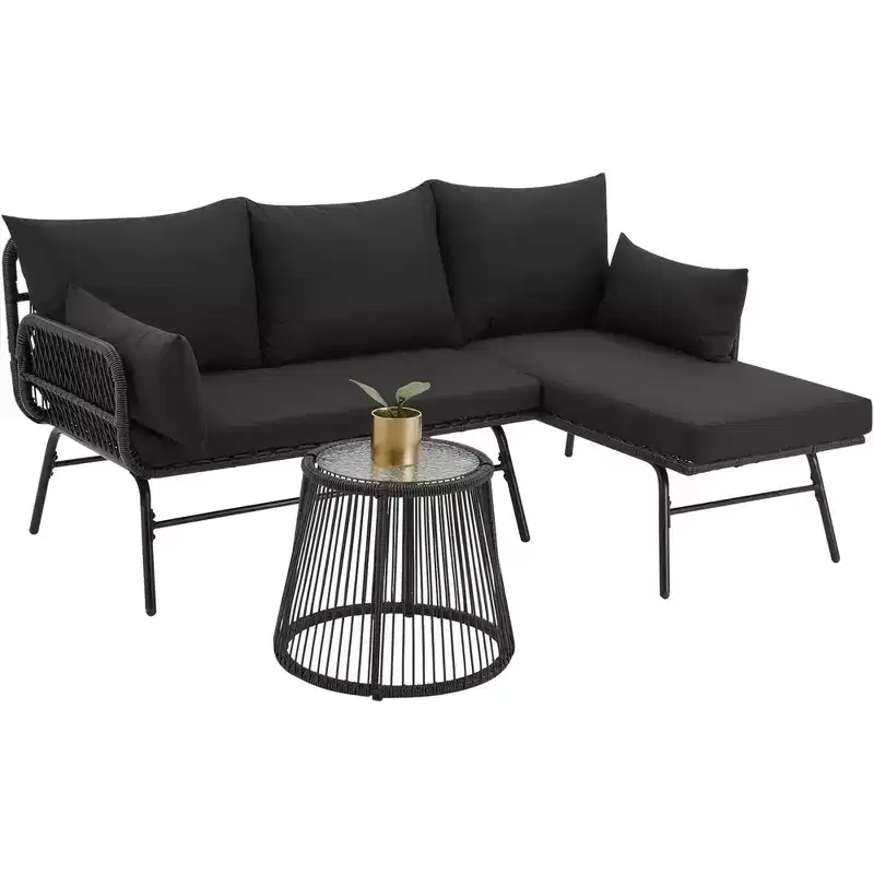 EROMMY 3 Piece Patio Conversation Sets