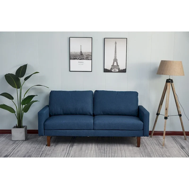 Adelaide 70 Linen Square Arm Sofa