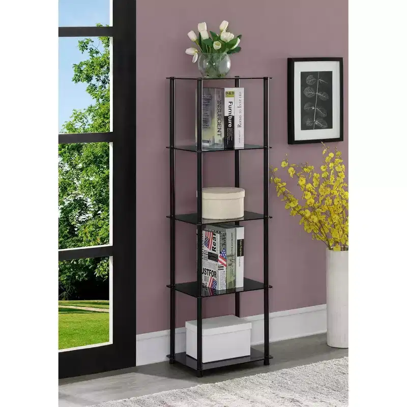 61.25 Breighton Home Brilliance Glass 5-Tier Storage Shelf