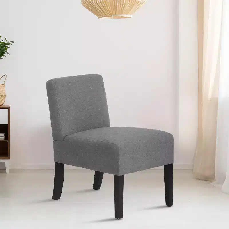 FDW Dining Chair Accent Chair with Soft Fabric and Backrest for Living Room