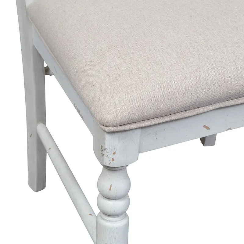 Whitney Antique Linen Slat Back Side Chair (Set of 2)