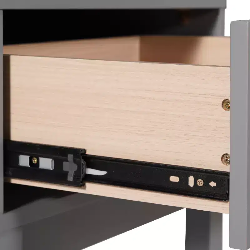 Wood Kids Nightstand with Single Drawer & Open Shelf