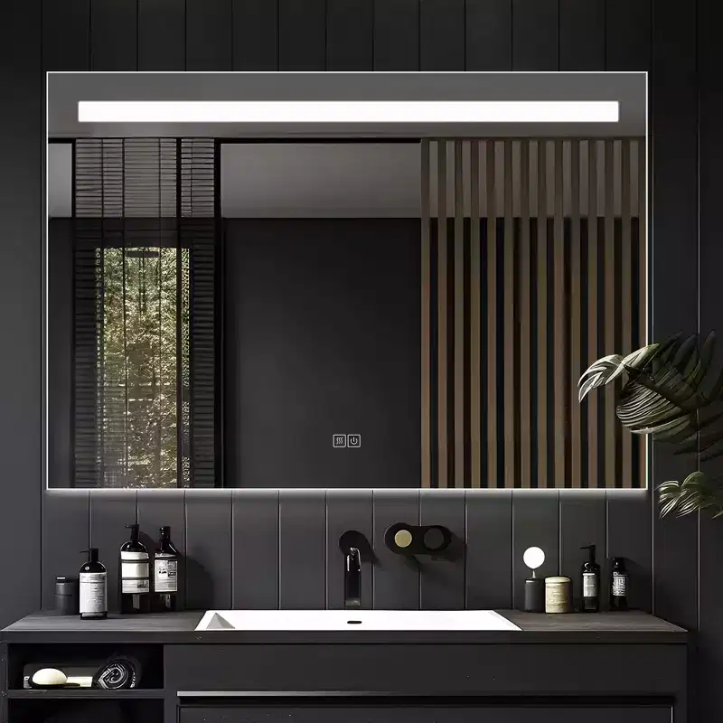 Dovelina Rectangle Bathroom Vanity Mirror LED Mirror with Defog