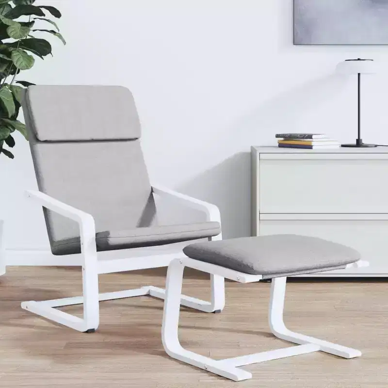 Accent Armchair Relaxing Seating Chair - Light Gray