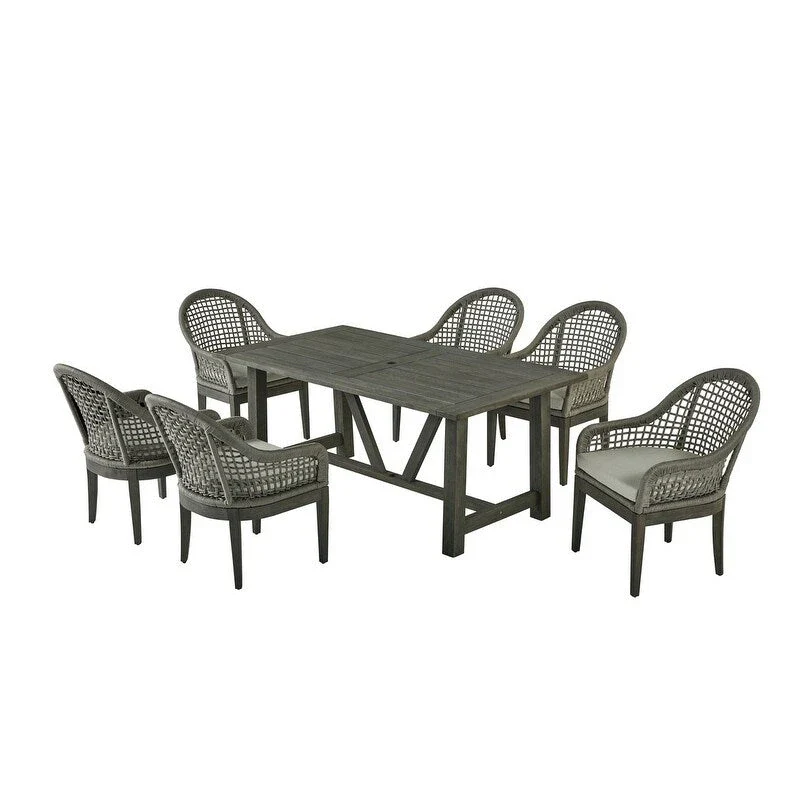 Best Quality Furniture Wood Patio Sets with Umbrella Hole