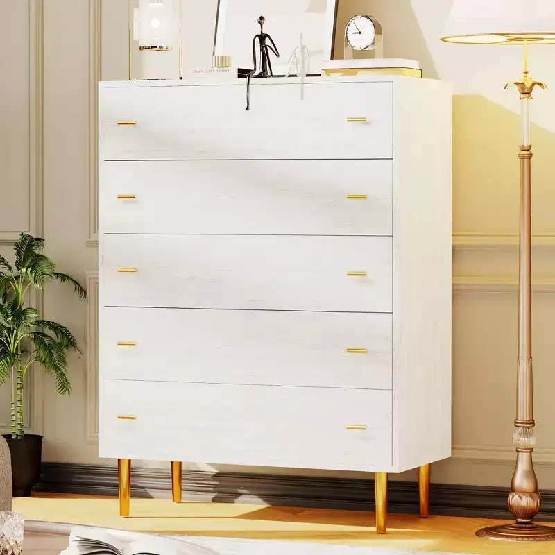 Engineered Wood 5-Drawer Chest of Drawers 31.5''W x 43.2''H