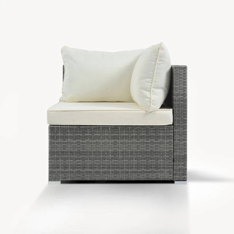 8-Piece Wicker Modular Sectional Sofa Set with Coffee Table
