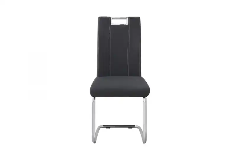 Dining Chair, Grey Fabric