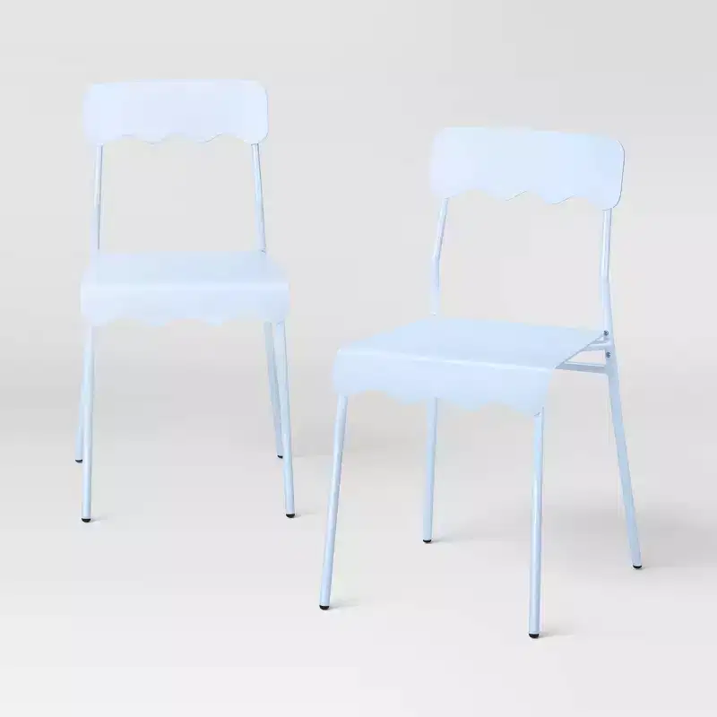 Set of 2 Wavy Metal Dining Chair - Room Essentials