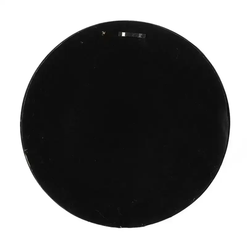 23.5 Inch Round Wall Mirror with Black Wooden Frame